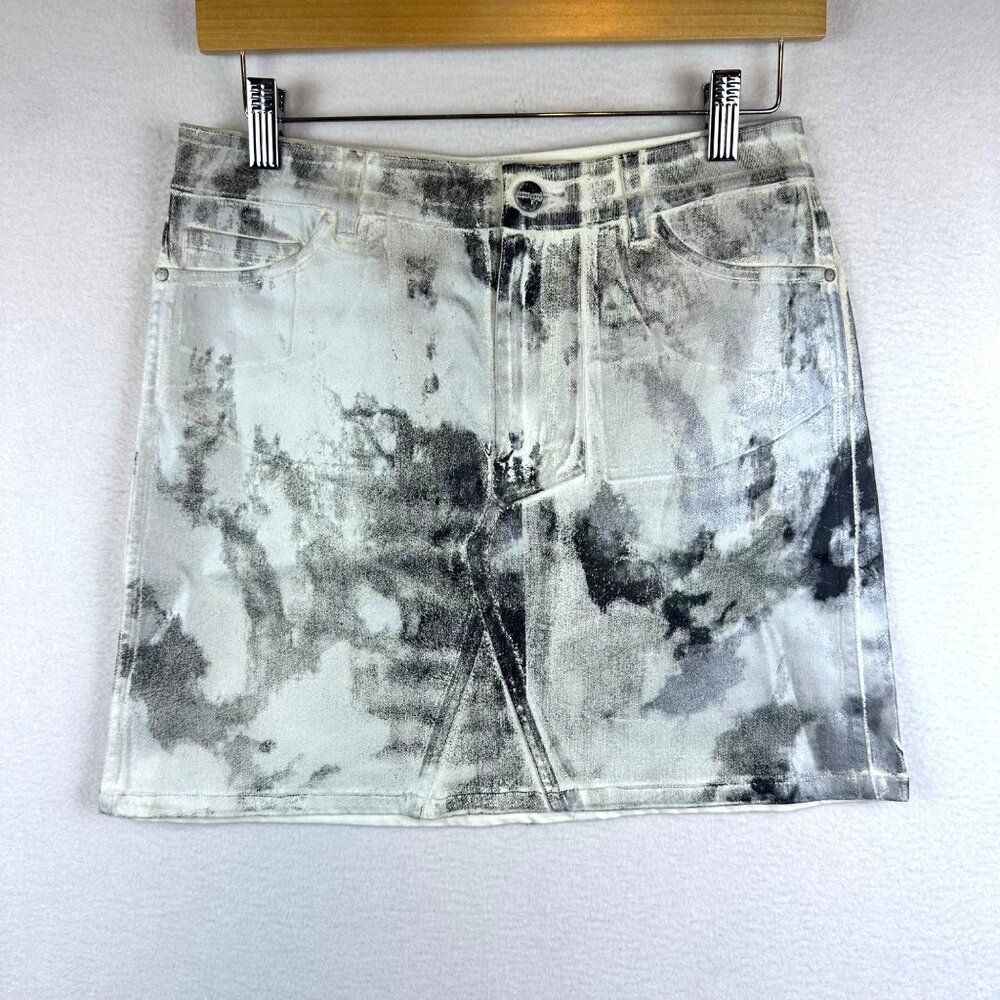 Sanctuary Paint Mini Skirt Womens Size Small Grunge Street Wearable Art Y2K Goth